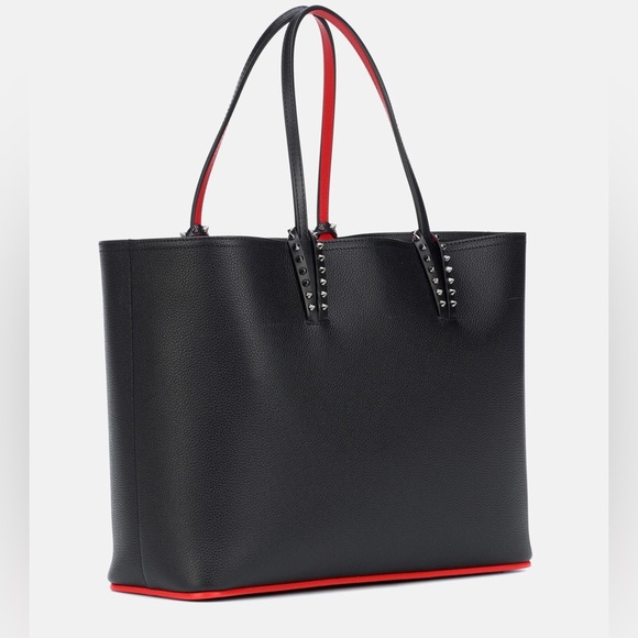 CHRISTIAN LOUBOUTIN Cabata Calfskin Leather Tote With Removable Pouch - Picture 5 of 8